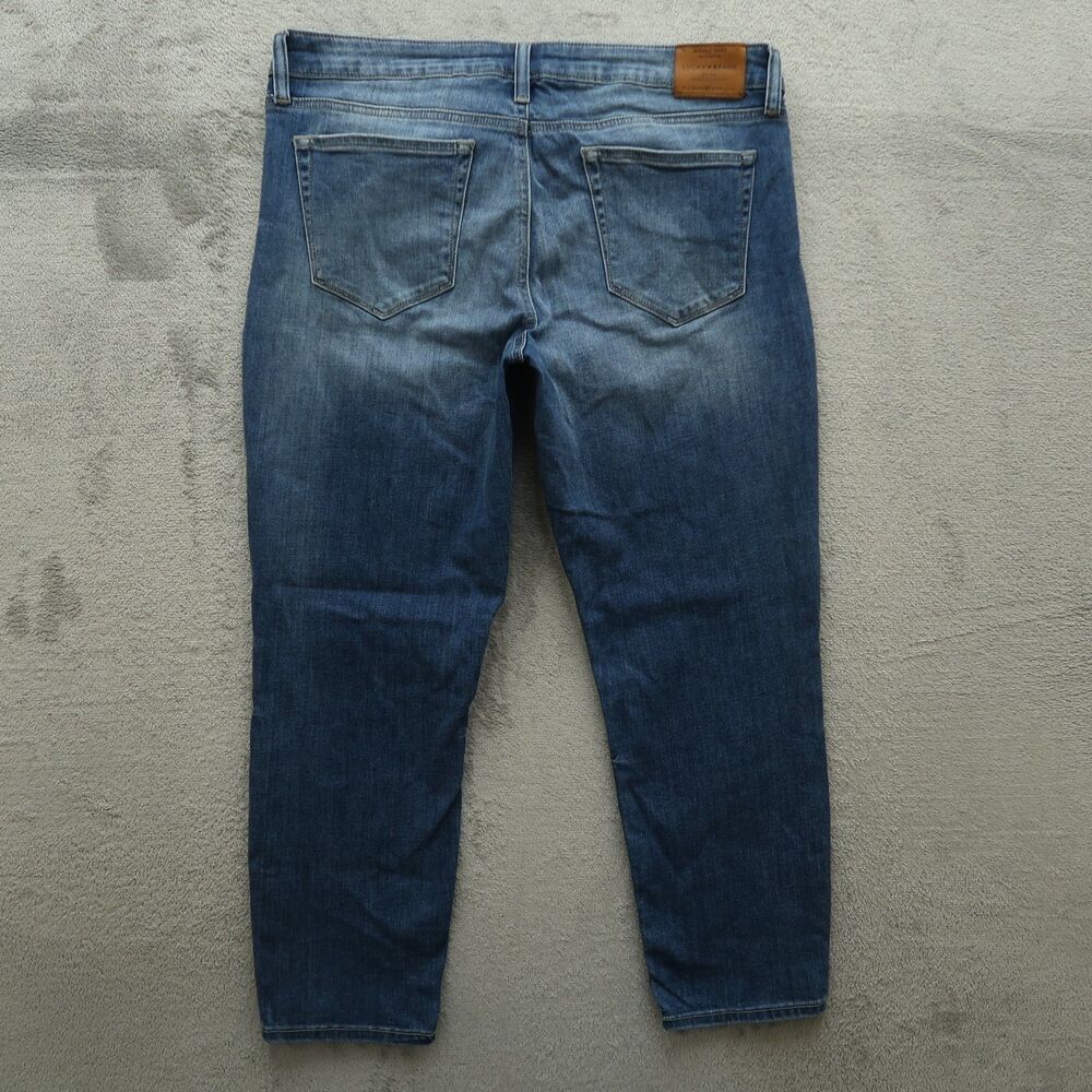 Lucky Brand Jeans Women's Size 14 Mid-Rise Lolita Crop Denim Pants 25" Inseam - Picture 11 of 16